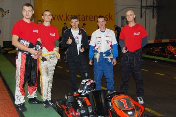 Pierre Coppa na pretekoch Indoor Kart Cup v Bratislave