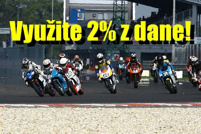 Prezentujte dve percentá z daní na Moto-cup.sk