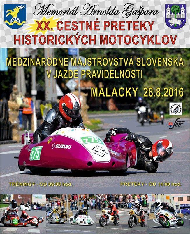 Motocyklové preteky v Malackách budú 28. augusta