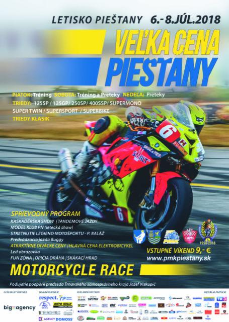 Veľká cena Piešťan 2018 – live timing a výsledky