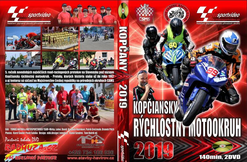 2DVD Kopčany 2019 od Motosportvidea
