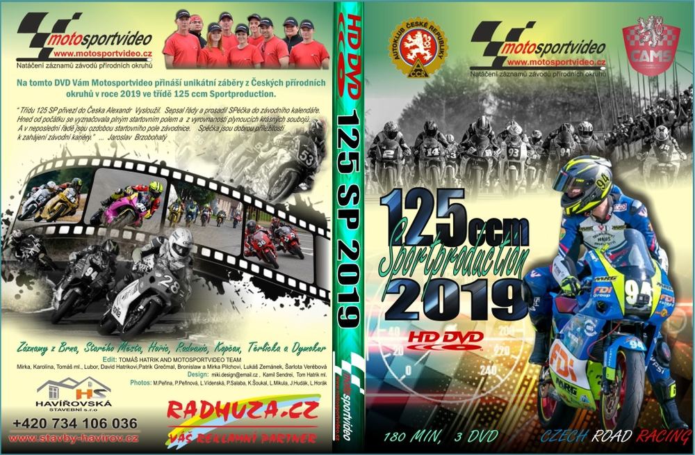 Nové 3DVD 125SP 2019 od Motosportvidea