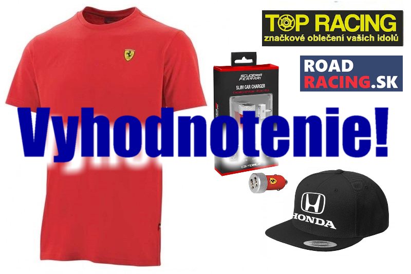 Vyhodnotenie súťaže o ceny z F1 od spoločnosti TOP RACING