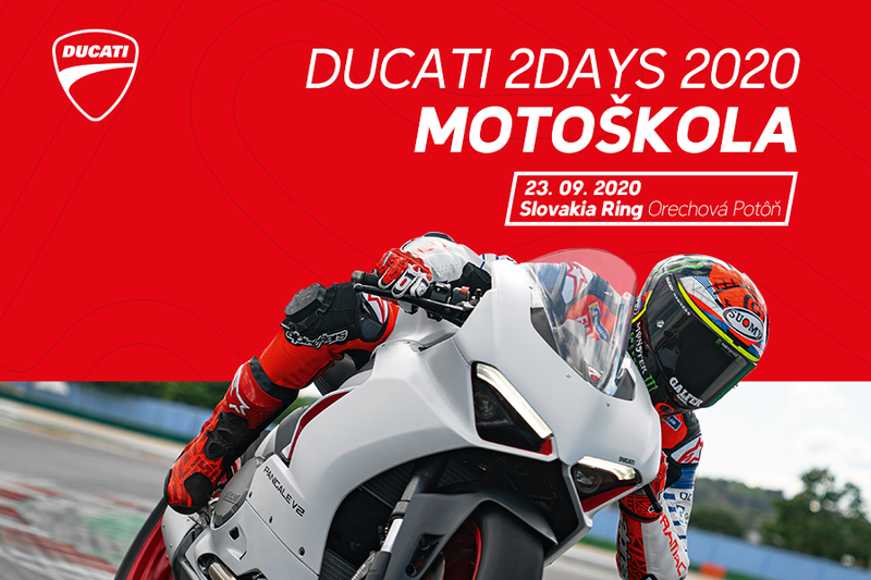 DUCATI 2DAYS sa blížia, chýbať nebude ani motoškola