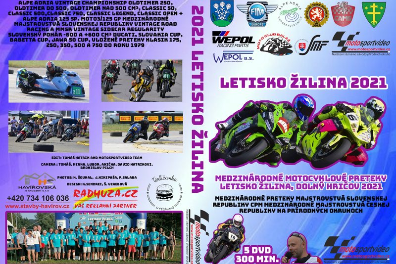 5DVD / Flash disk ŽILINA 2021 od Motosportvidea