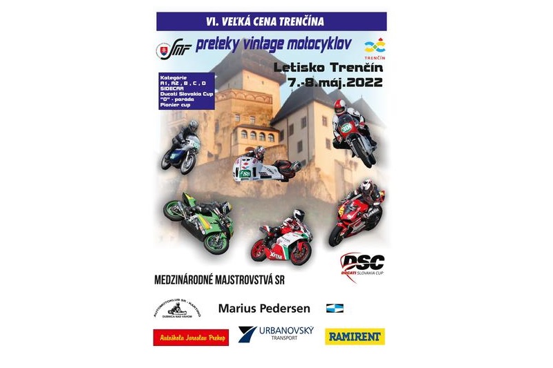 Informácie k májovým pretekom MMSR vintage regularity a Ducati Slovakia Cupu v Trenčíne