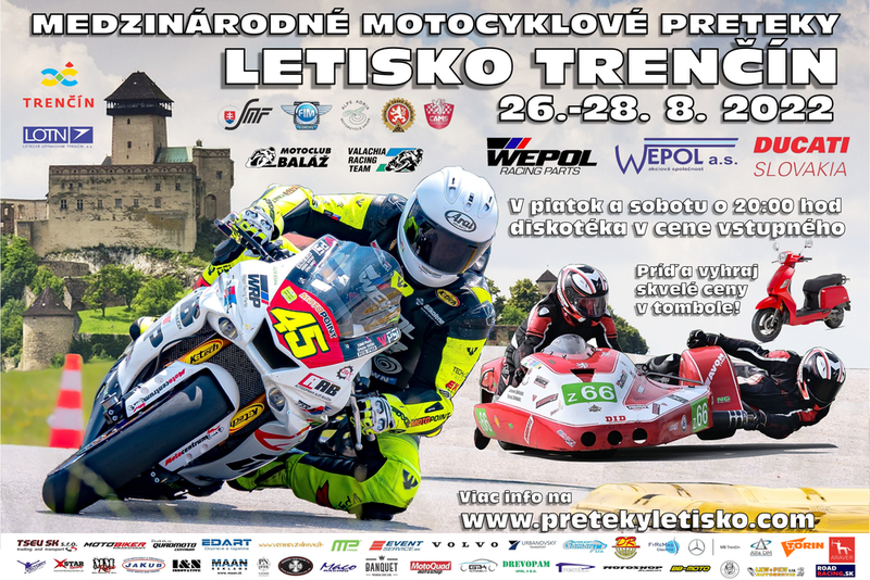 Live timing a výsledky z Trenčína 2022