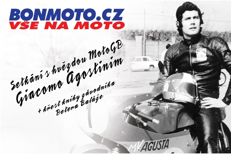 Giacomo Agostini a krst knihy Petra Baláža v Bonmoto