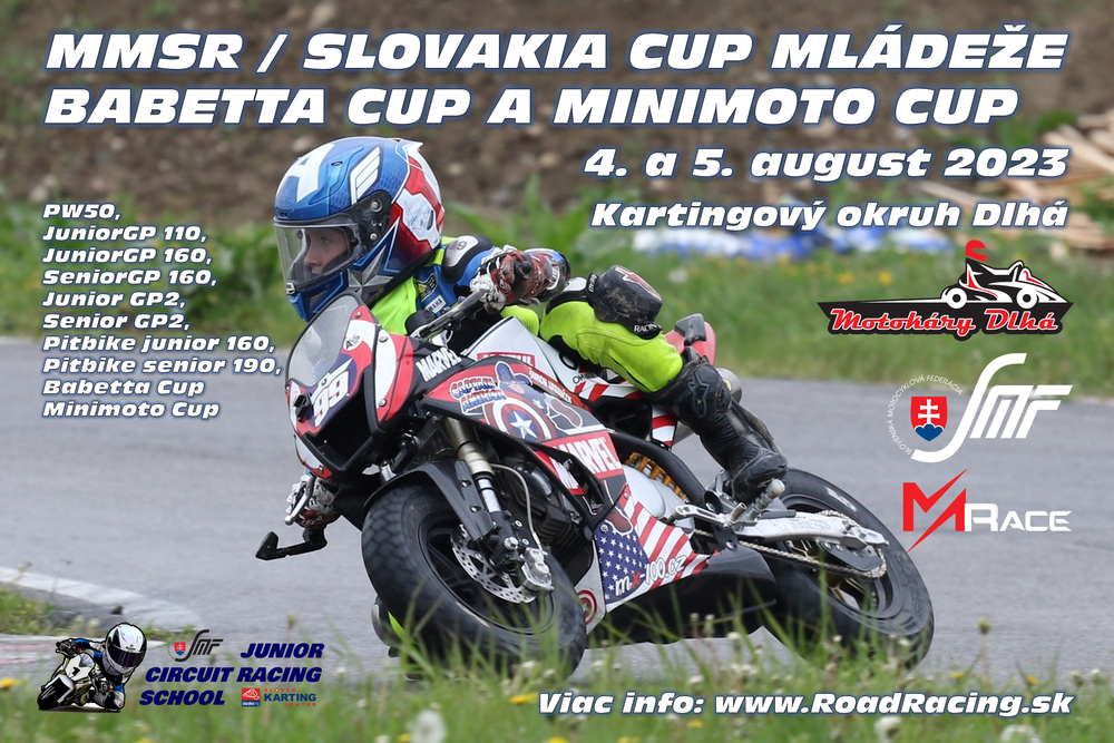 MMSR mládeže, Babetta Cup a Minimoto Cup v Dlhej – live timing a výsledky