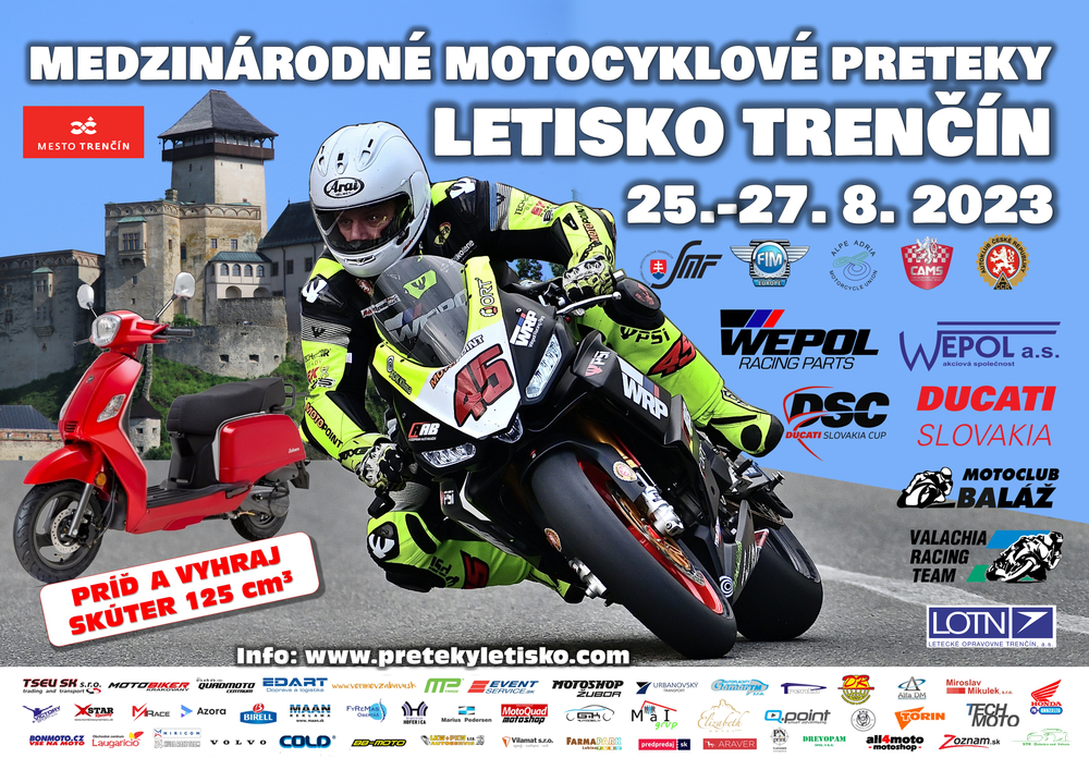 Live timing a výsledky z Trenčína 2023