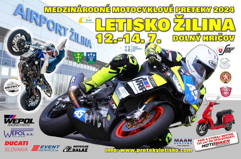 Informácie k pretekom na Letisku Žilina – Dolný Hričov 2024