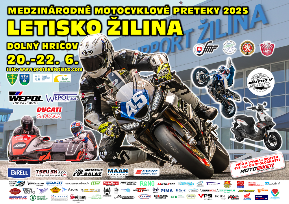 Informácie k pretekom na Letisku Žilina – Dolný Hričov 2025