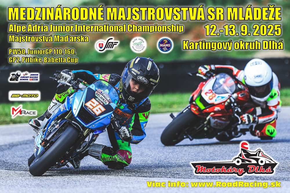 MMSR mládeže a AA JIC Dlhá 2/2025 – live timing a výsledky