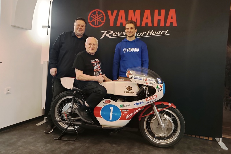 Karel Hanika, Martin Kuzma a Peter Baláž na stretnutí dealerov Yamahy v Znojme