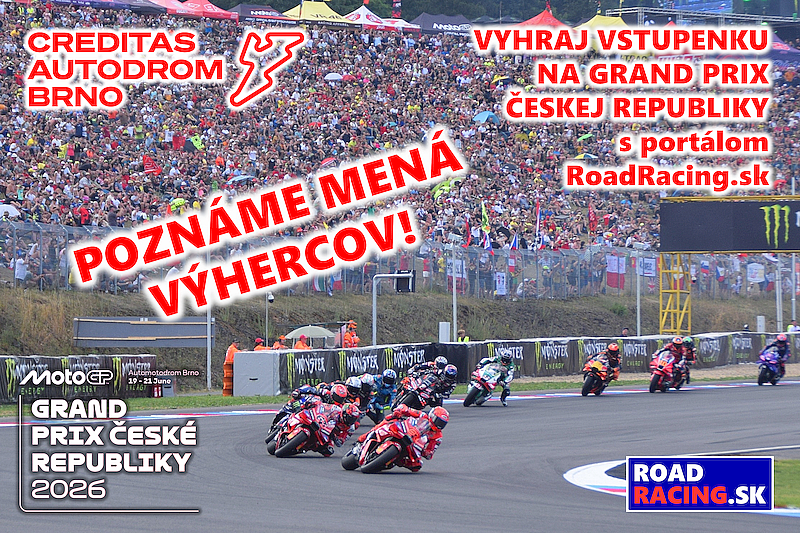 Poznáme mená výhercov GOLD vstupenky na GRAND PRIX ČESKEJ REPUBLIKY 2026