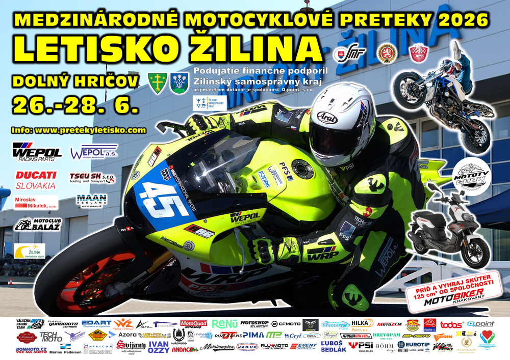 Live timing a výsledky z Dolného Hričova 2026