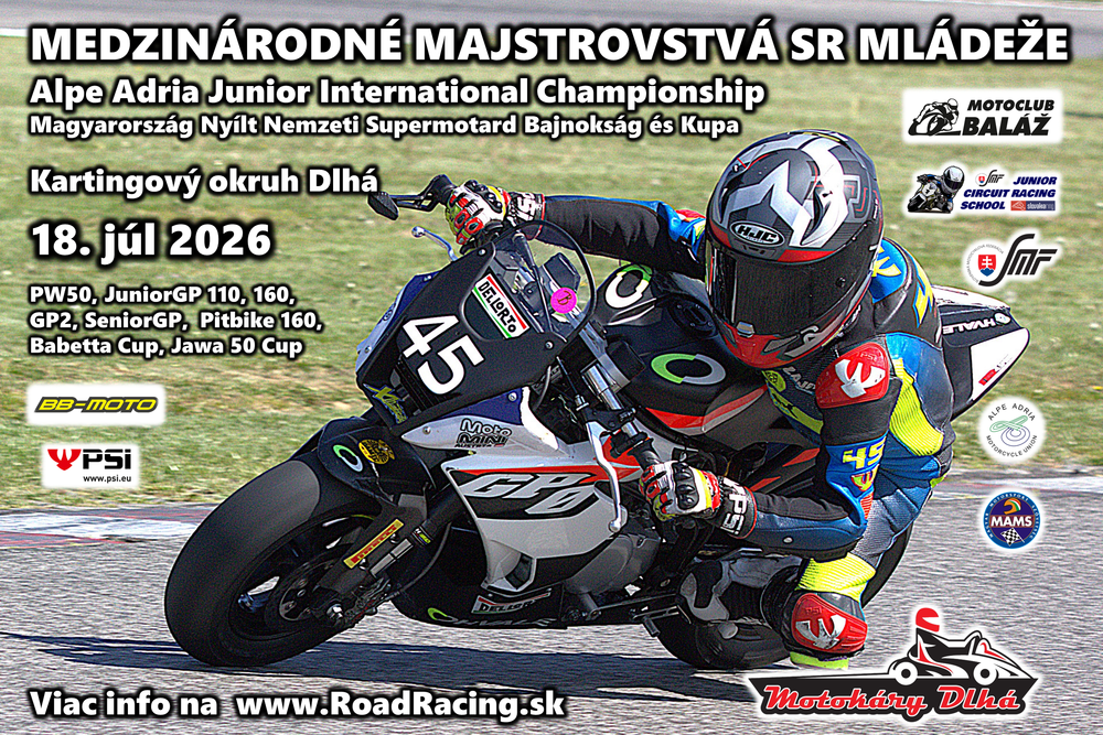 Seriál MM SR CPM mládeže pokračuje cez víkend v Dlhej – live timing a výsledky