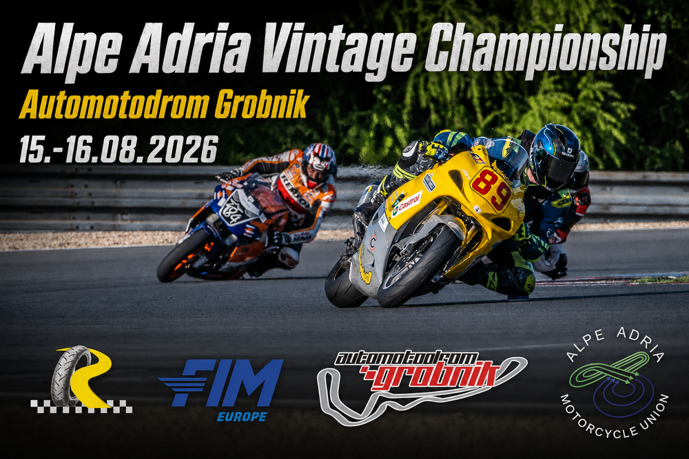 Informácie k augustovým pretekom Alpe Adria Vintage Championship v Rijeke