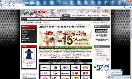 Vianočná akcia od HS moto racing