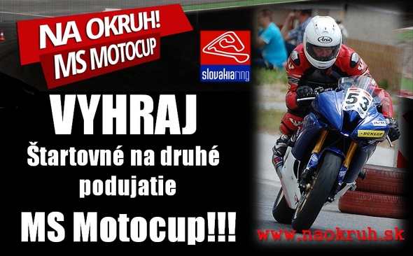 Poznáme meno výhercu súťaže o štartovné na podujatie MS Motocup