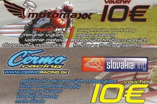 Získajte zľavový voucher od spoločností motomaxx a Čermo Racing