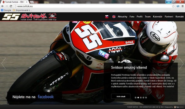 Nová webstránka Tomáša Svitka